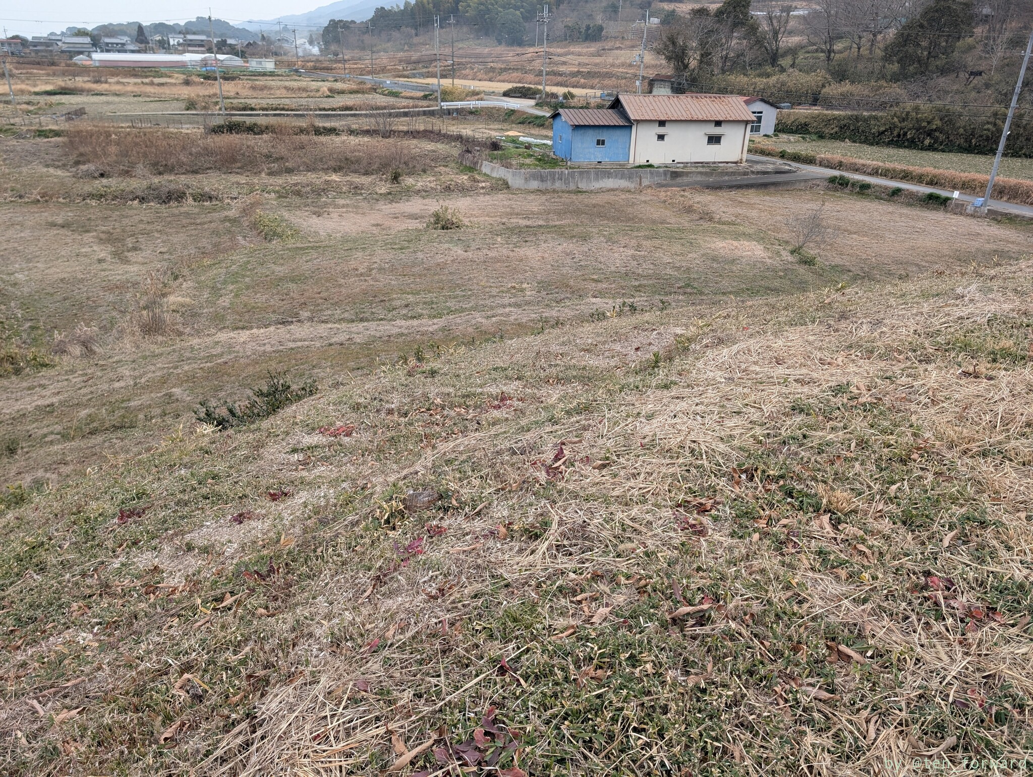 茅原大墓古墳墳頂から