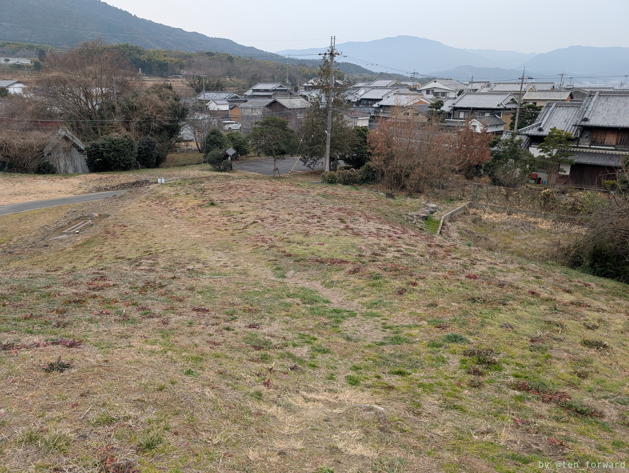 ホケノ山古墳墳頂部から