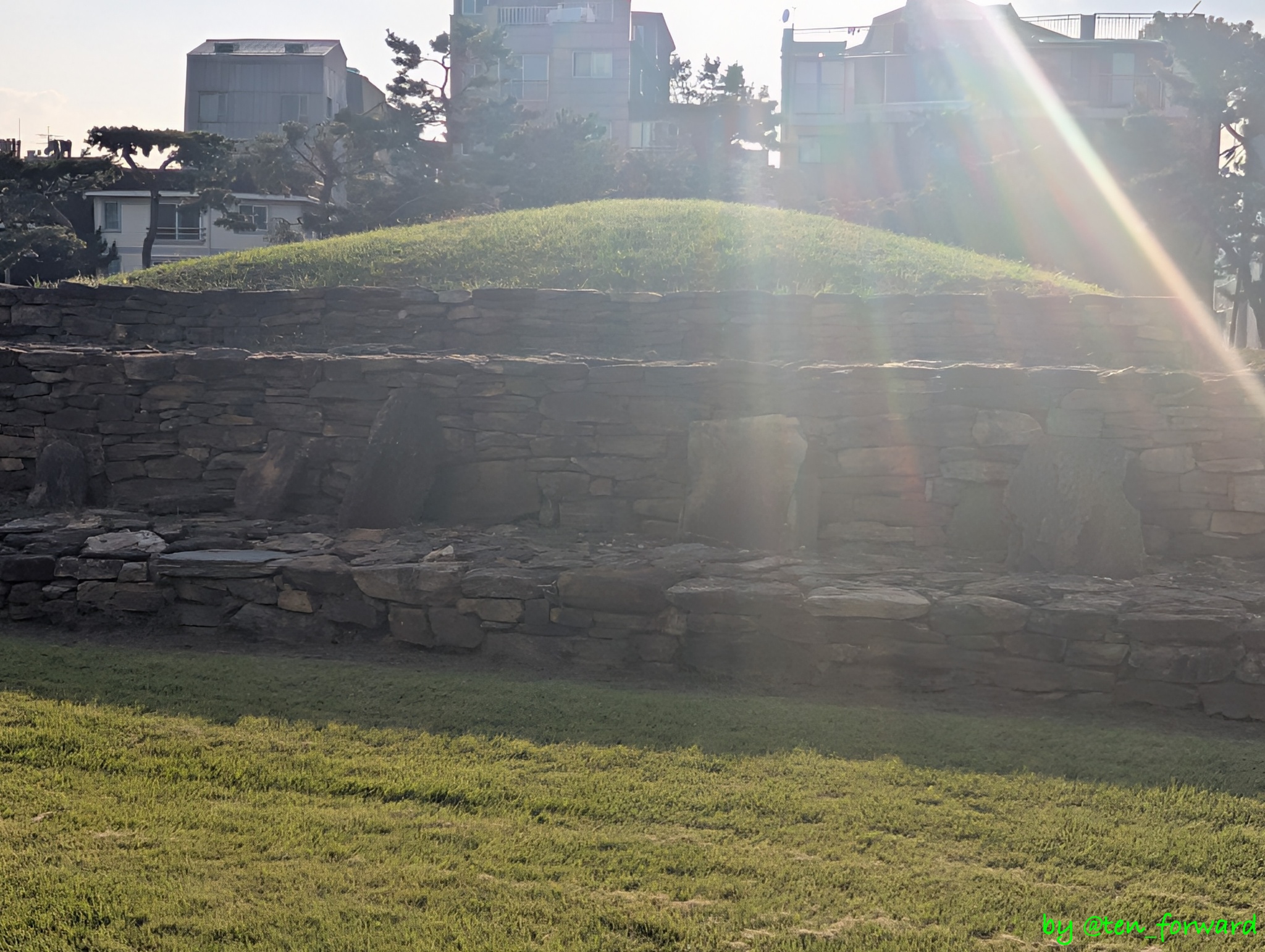 石村洞古墳群4号墳（東側から）