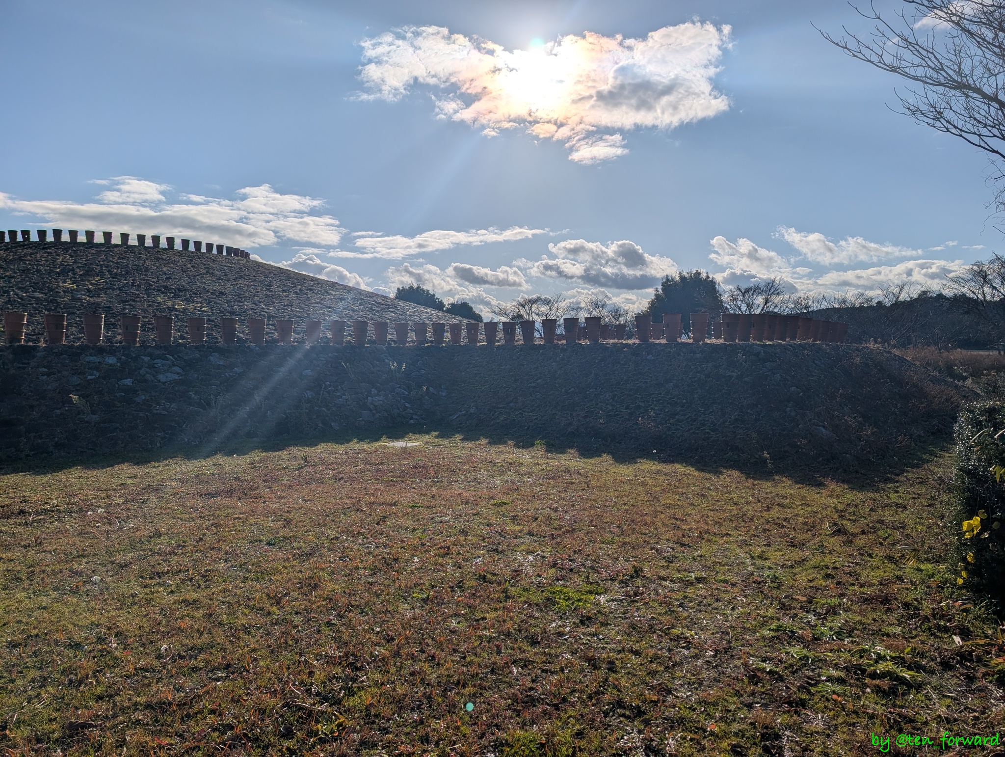 久保田山古墳（北から）