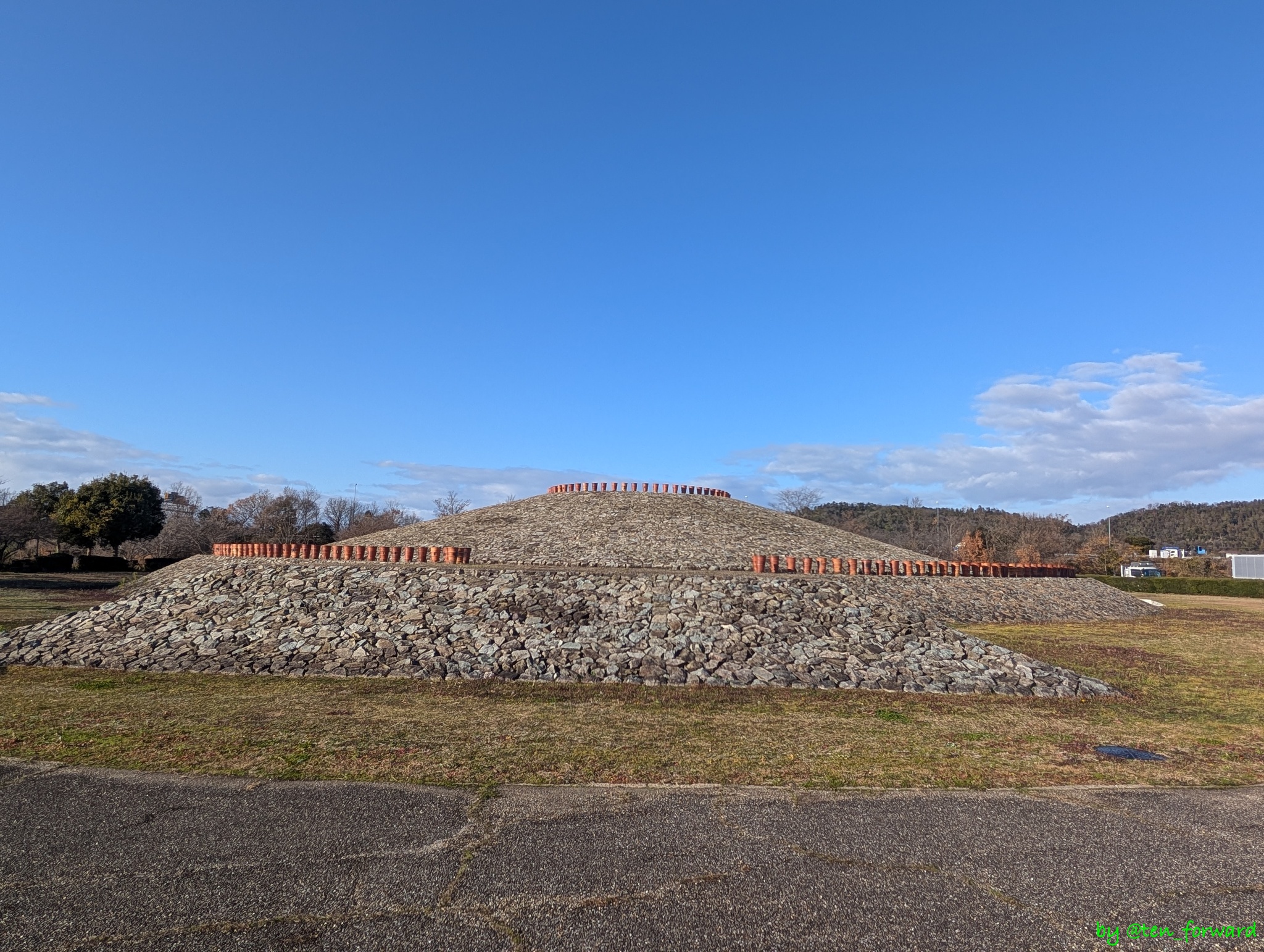 久保田山古墳（南から）