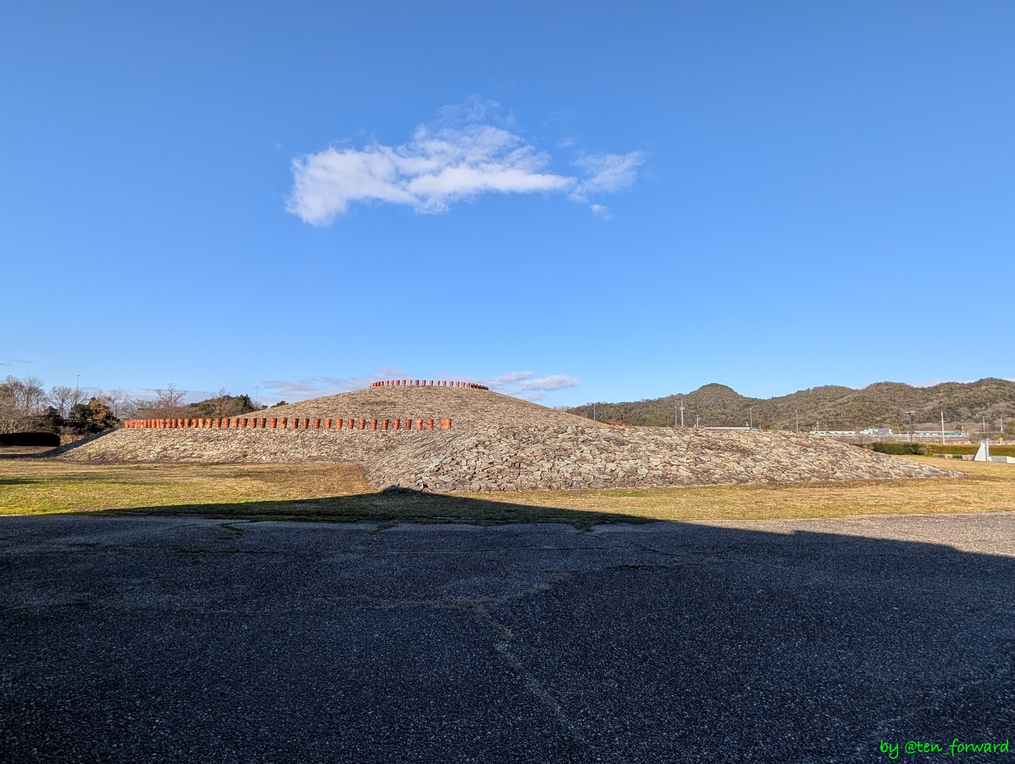 久保田山古墳（南から）