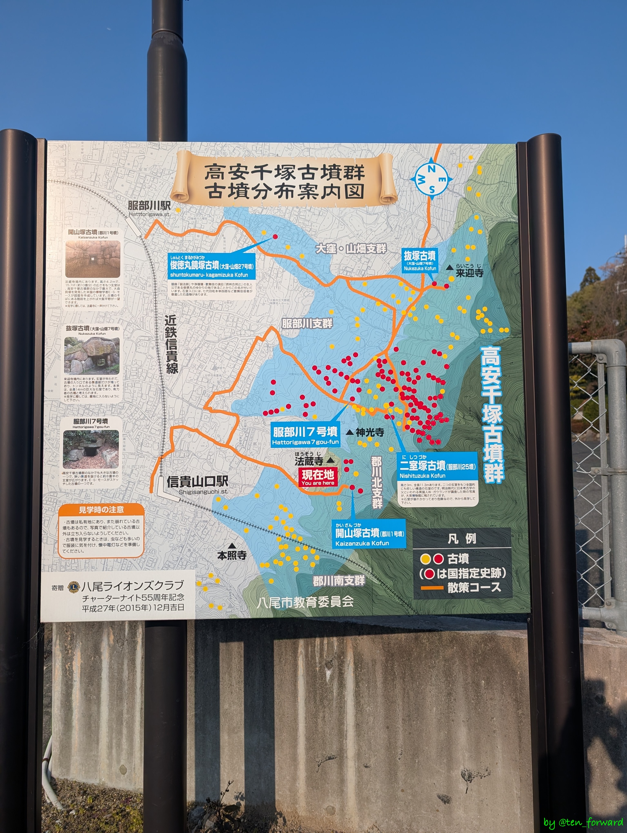 古墳分布案内図