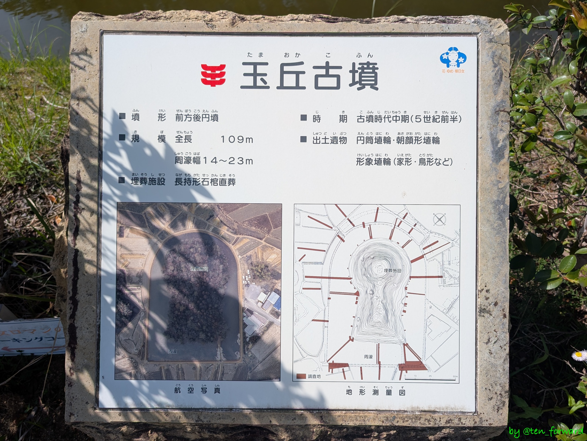 玉丘古墳案内板