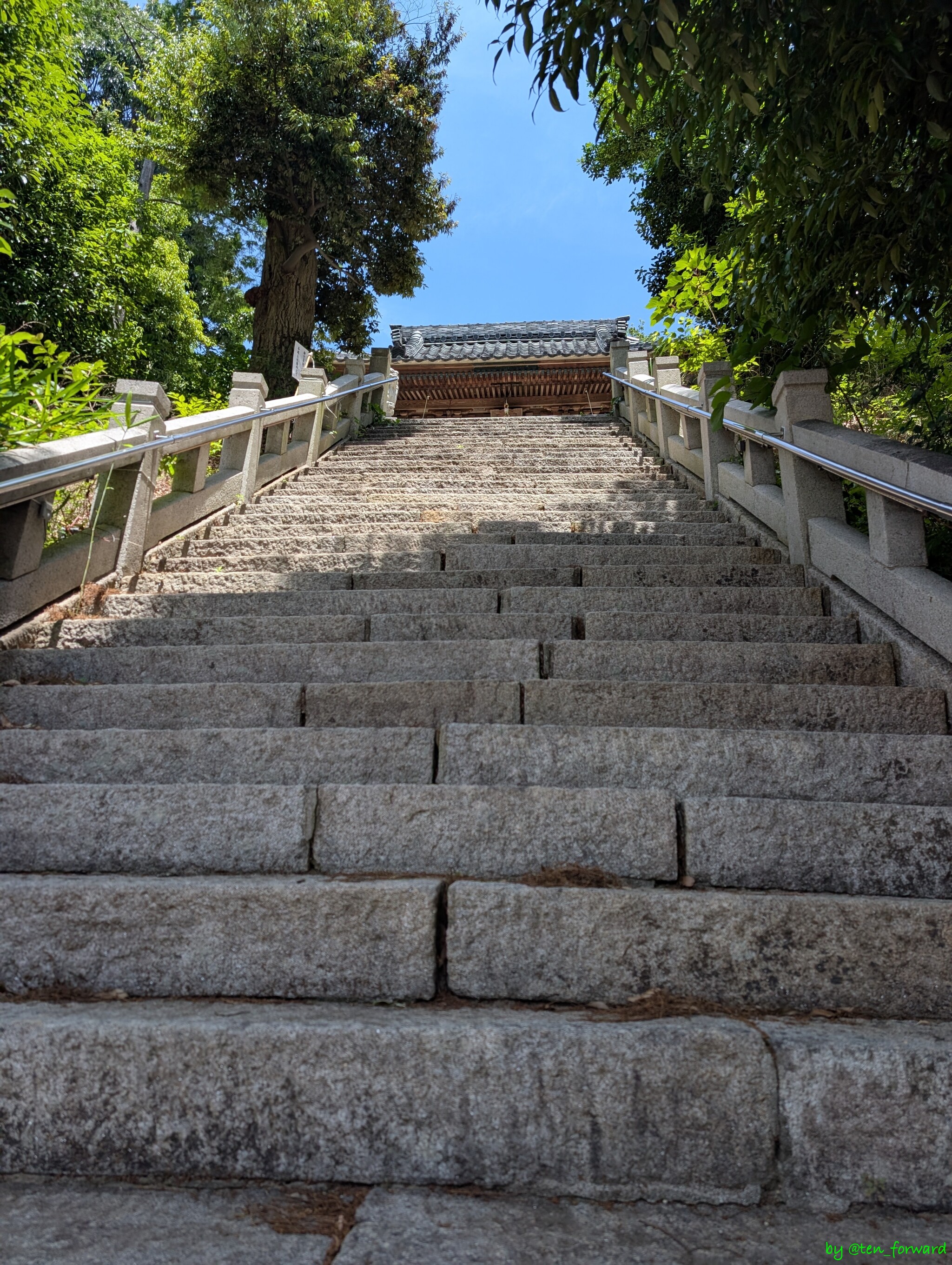 浅間神社本殿への階段